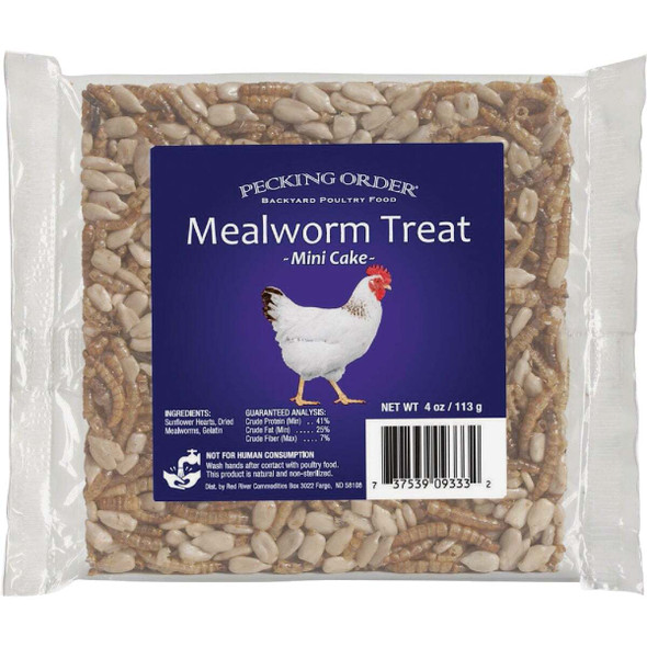 Pecking Order 4 Oz. Mini Mealworm Cake 9333-4