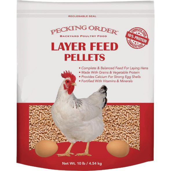 Pecking Order 10 Lb. Layer Feed Pellets 9671