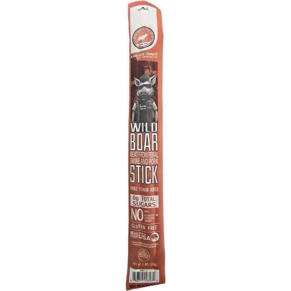 Pearson Ranch Jerky 1 Oz. Wild Boar Snack Stick WBH1-C-CAD Pack of 24