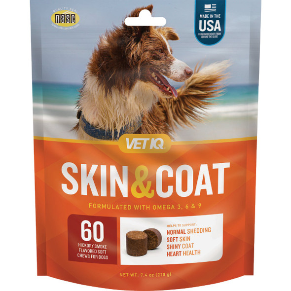 VetIQ 7.4 Oz. Skin & Coat Chews (60-Pack) 183169