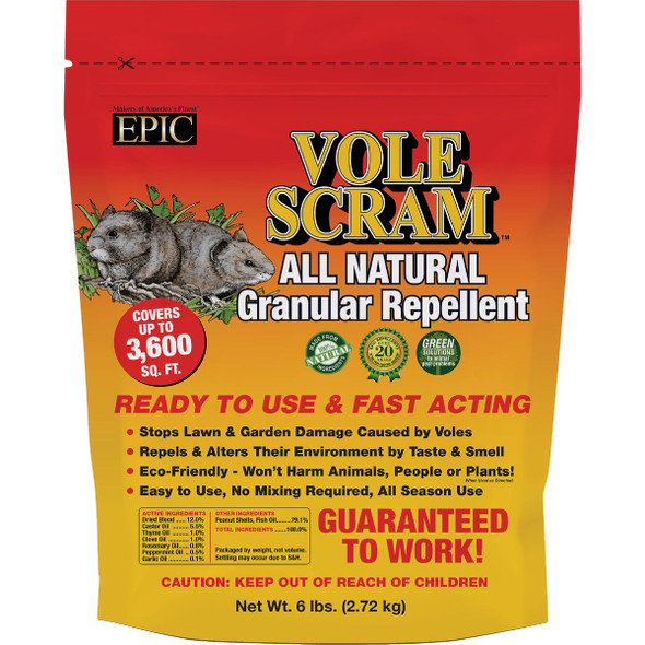 Vole Scram 6 Lb. Granular Organic Vole Repellent 18006