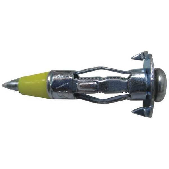 Wall Anchor, 2-3/8" L, Steel, 66 lbs Tension Strength, 100 PK