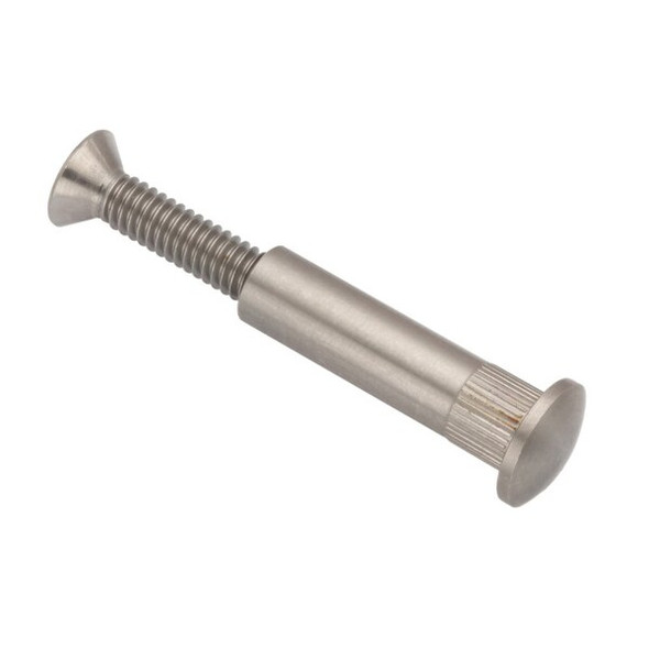 Arch Barrel, #10-32, 3 in Brl Lg, 5/16 in Brl Dia, Stainless Steel Plain