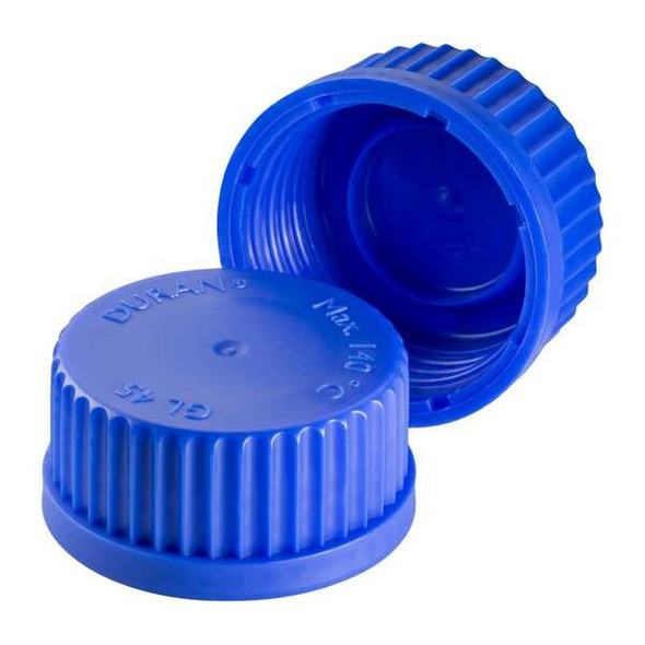 Duran Cap,54 mm Dia,Blue,PK10 292392809 Duran Cap,54 mm Dia,Blue,PK10 292392809