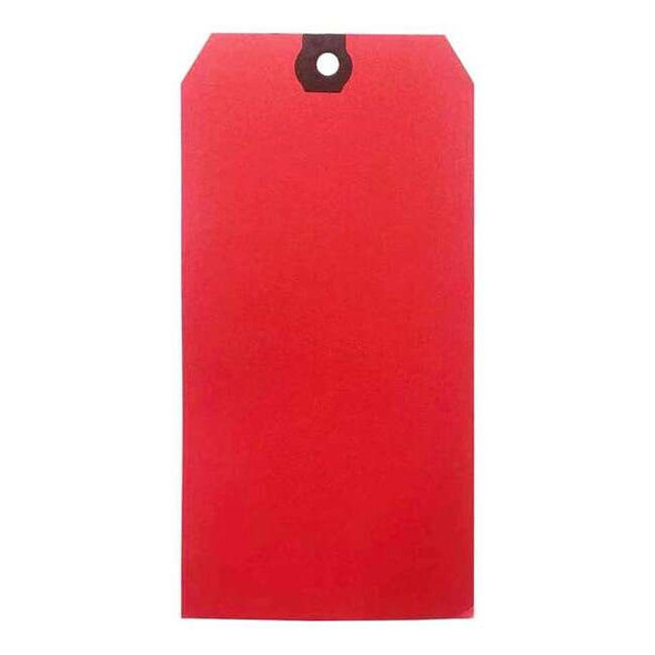 Manufacturer Varies Shipping Tag, Colored, Red, PK500 61KU60