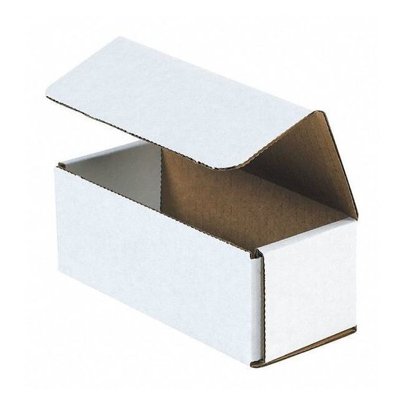 10 in x 5 in x 4 in Inside H, Literature Mailer, White, Corrugate, Single Wall