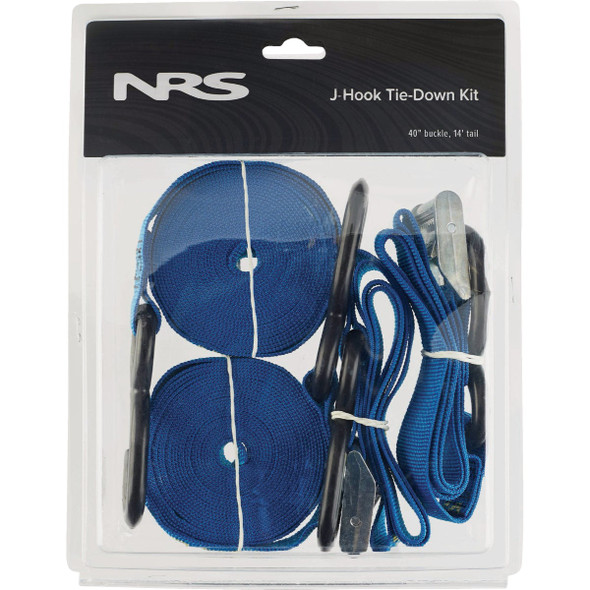 NRS 1 in x 14 Ft. Iconic Blue Heavy Duty J-Hook Tie-Down Strap (2-Pack)