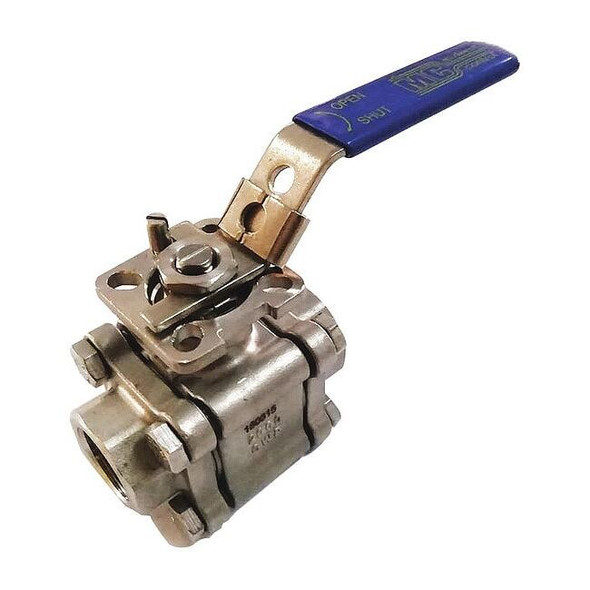 Manufacturer Varies 1" FNPT Stainless Steel Ball Valve Inline G-S3P2K-100