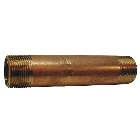 Manufacturer Varies 4" MNPT x 5" TBE Red Brass Pipe Nipple Sch 40 595-050