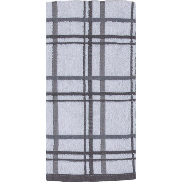 Kay Dee Designs Charcoal Terry Kitchen Towel (2-Pack) R6448 Pack of 3