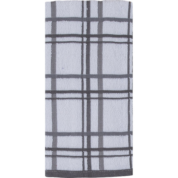 Kay Dee Designs Charcoal Terry Kitchen Towel (2-Pack) R6448 Pack of 3