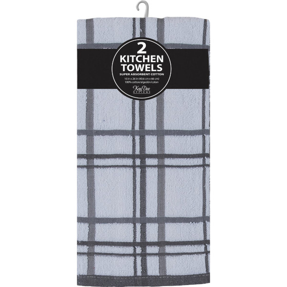 Kay Dee Designs Charcoal Terry Kitchen Towel (2-Pack)