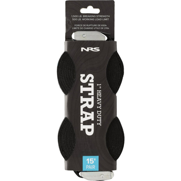 NRS 1 In. x 15 Ft. Stealth Black Heavy Duty Tie-Down Strap (2-Pack) 60027.01.116 590326