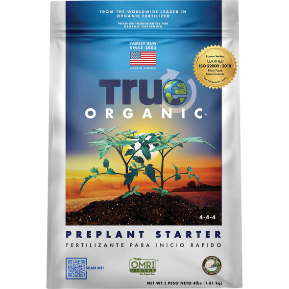 True Organic 4 Lb. 4-4-4 Preplant Starter Dry Plant Food R0026