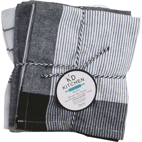 Kay Dee Designs Onyx Tea Towel (3-Pack) R7200 Pack of 2