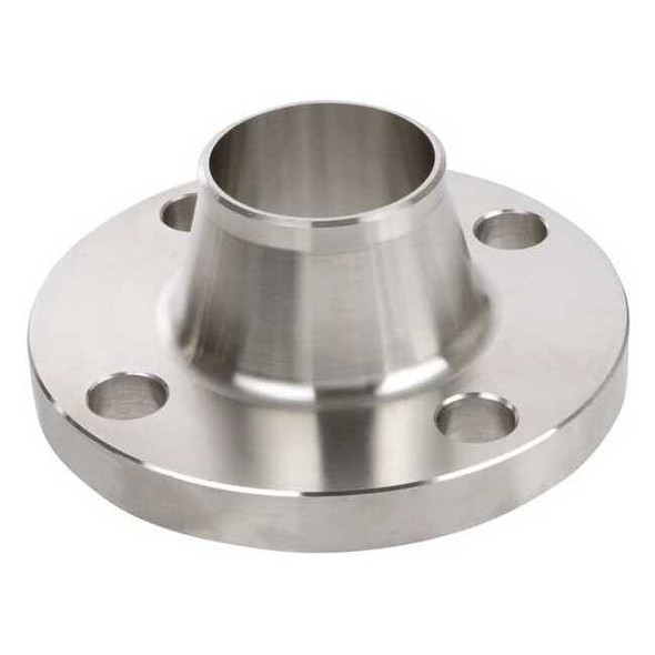 3 in Schedule 40 Weld Neck Flange, Raised Face, 304/304L Stainless Steel