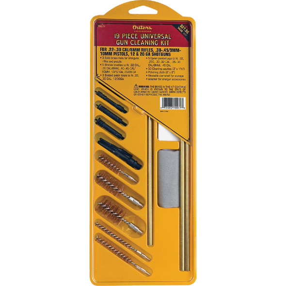 Outers 70077 Brass Rod 19-Piece Universal Kit 47702