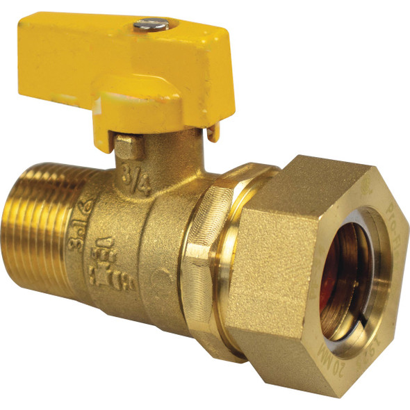 Pro-Flex 3/4 In. Direct Connect CSST - Gas Valve PFGV-PF34MPC