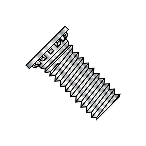 Captive Panel Screw, #10-32 Thrd Sz, 1/2 in Lg, Flush, Plain Steel