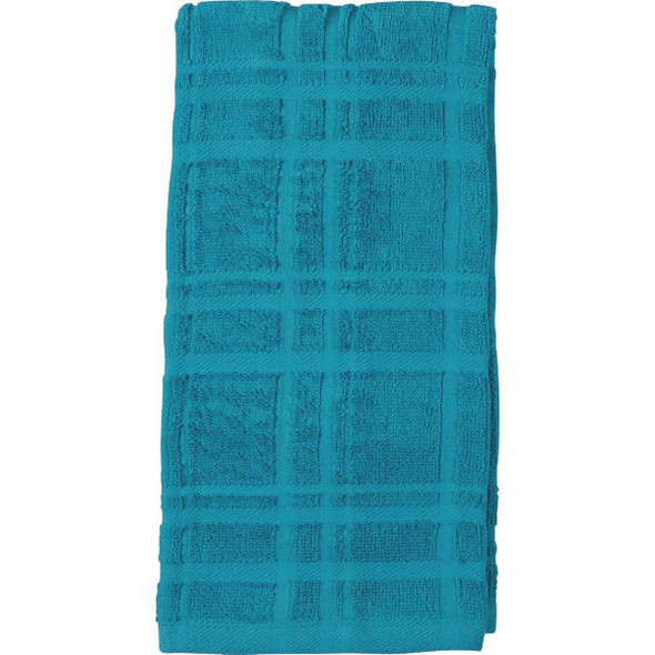 Kay Dee Designs Peacock Blue Solid Terry Kitchen Towel (2-Pack) R6410 Pack of 3