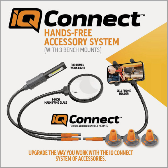 IQ Connect Hands-Free Accessory System with (3) Bench Mounts