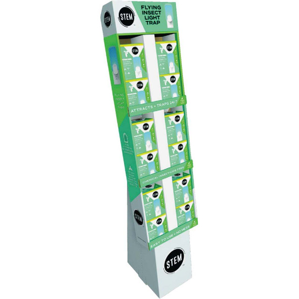 Stem Reusable Indoor Flying Insects Light Trap Display (12-Count) 5118