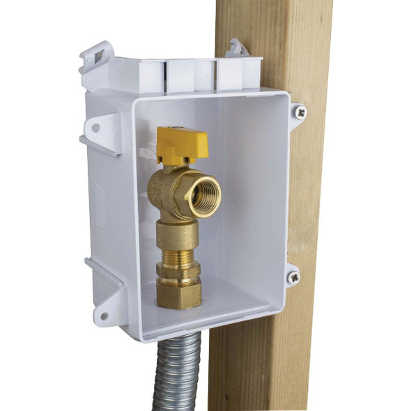 Pro-Flex 1/2 In. White Gas Outlet Box PF-696-1020GFC