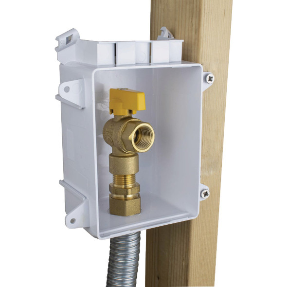 Pro-Flex 1/2 In. White Gas Outlet Box PF-696-1020GFC