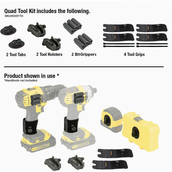 Spider Tool Holster Quad Tool Kit (10-Piece) 5031TH 391224