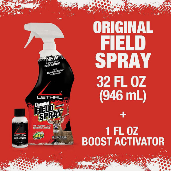 Lethal Original 31 Oz. Field Spray & 1 Oz. Boost Activator Scent Eliminator 971767-31ZC6 708179