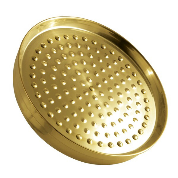 Kingston Brass Shower Head, Brushed Brass, Wall Mount K125A7