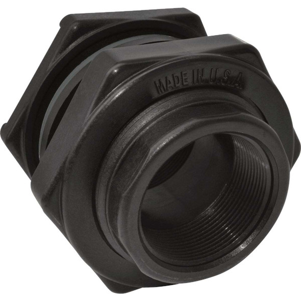 Abbott 2 In. Polypropylene Bulkhead Fitting TF200PE