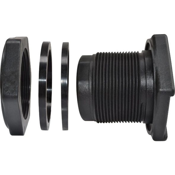 Abbott 2 In. Polypropylene Bulkhead Fitting TF200PE 441305