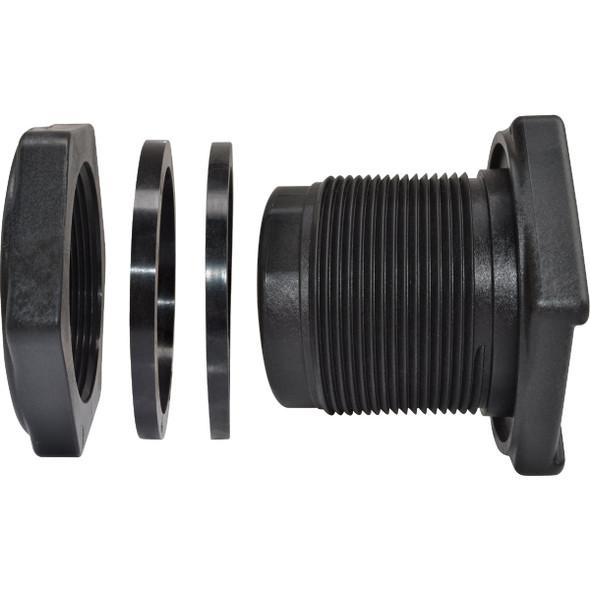 Abbott 2 In. Polypropylene Bulkhead Fitting TF200PE 441305