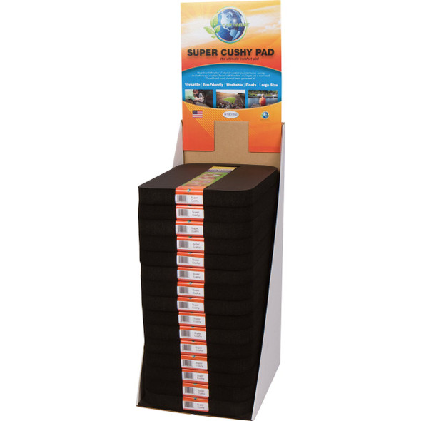 Earth Edge Super Cushy Pad 20 In. Black Rubber Garden Kneeler