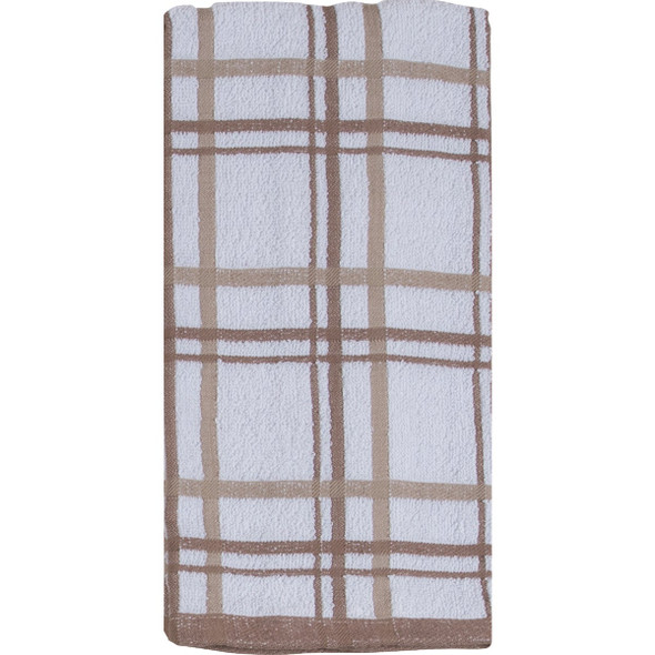 Kay Dee Designs Taupe Terry Kitchen Towel (2-Pack) R6438 Pack of 3