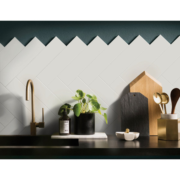 Emser Catch 4 In. x 16 In. Matte Ice Ceramic Wall Tile (10.83 Sq. Ft./Case)