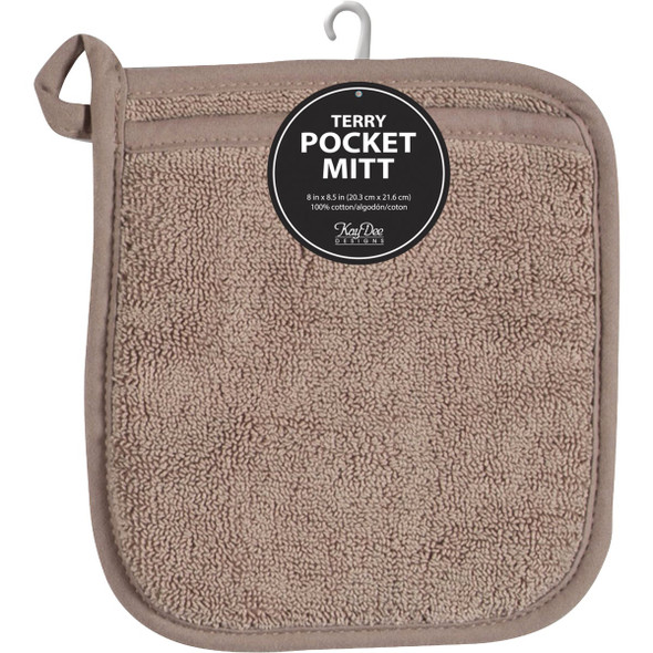 Kay Dee Designs Taupe Pocket Oven Mitt