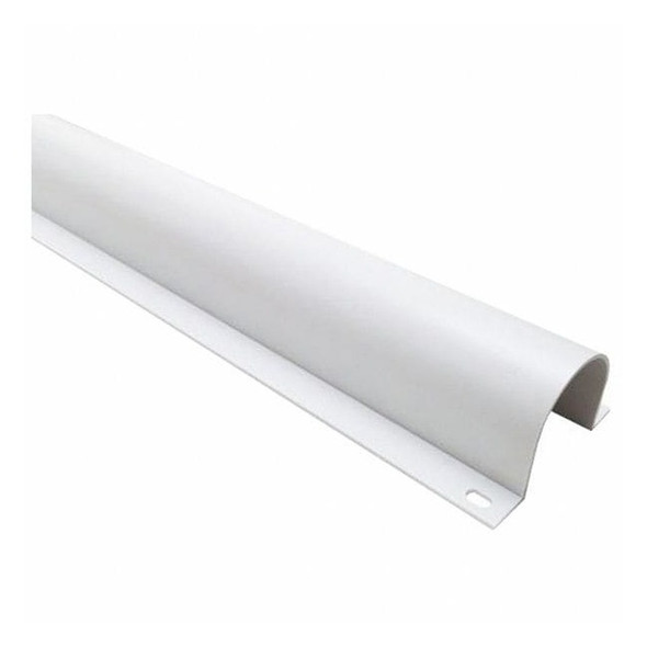 Wire Guard, 1 in H, 5 ft L, 1 in W, 1 Channel, PVC, White