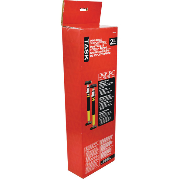 Task 16-1/2 In. to 24 In. EVA Mini Quick Support Rod (2-Pack)