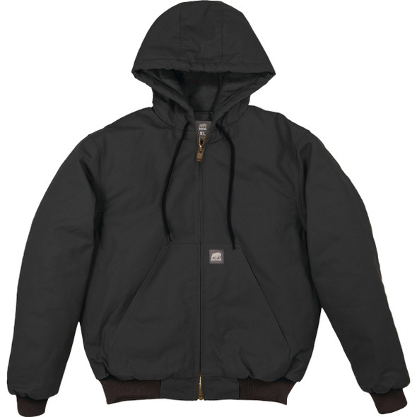 Berne Heritage Men's 2XL Black Hooded Active Work Jacket Berne Heritage Men's 2XL Black Hooded Active Work Jacket