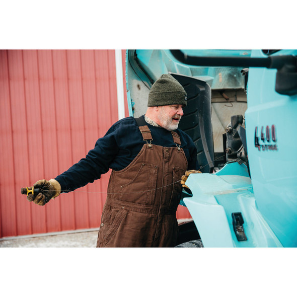 Berne Men's 2XL Bark Heartland Insulated Washed Duck Bib Overalls