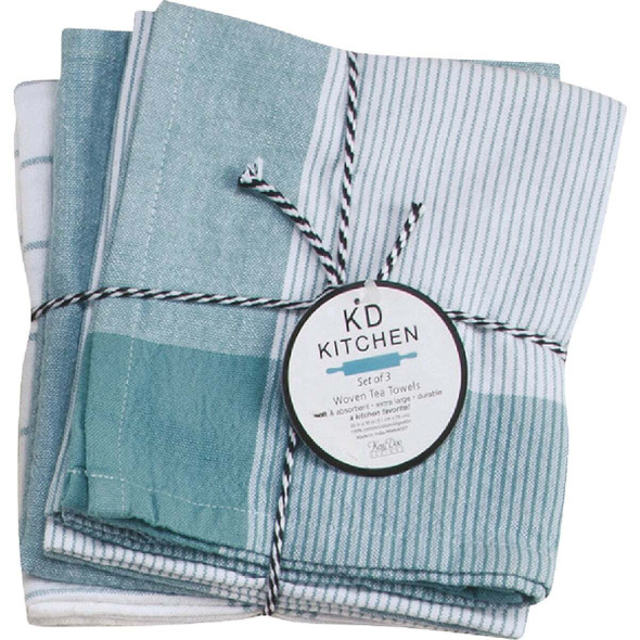 Kay Dee Designs Aqua Haze Tea Towel (3-Pack) R7203 Pack of 2