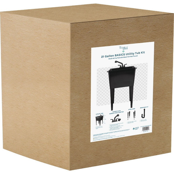 Tehila 21 Gal. Black Utility Sink 202381 497879