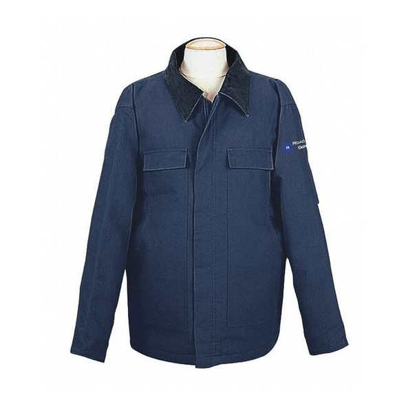 Logobranders Cotton Canvas Jacket,Road Rail Logo,4XL LB0094 4XLNVY RR