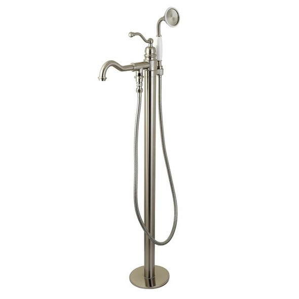 Kingston Brass Freestanding Tub Faucet, Brushed Nickel, Freestanding KS7138ABL