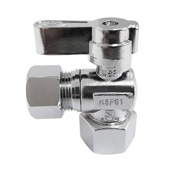 Kingston Brass KF4440 1/2 Fip X 1/2 OD Comp Angle Stop Valve KF4440