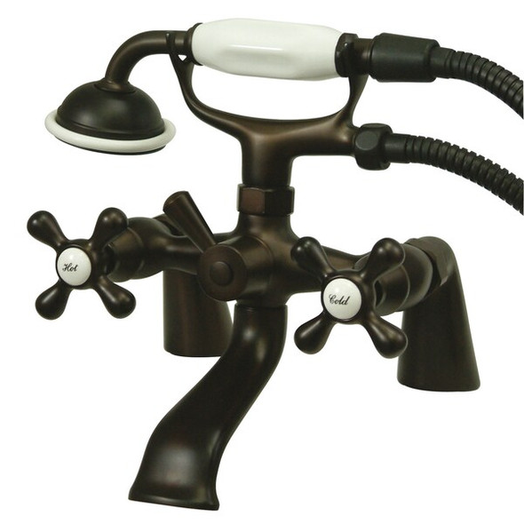 Deck-Mount Clawfoot Tub Faucet, Oil Rubbed Bronze, Deck Mount