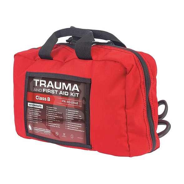 North American Rescue First Aid Trauma Kit, Nylon Bag, 231 Components 80-0948