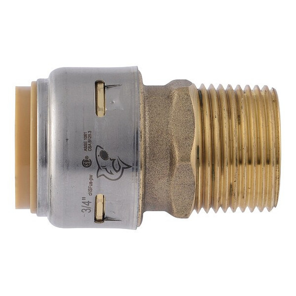 Sharkbite Max Adapter, Brass, Brass UR134